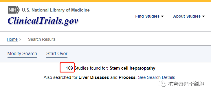 目前已经有109项关于干细胞治疗慢性肝病的临床研究 目前已经有109项关于干细胞治疗慢性肝病的临床研究