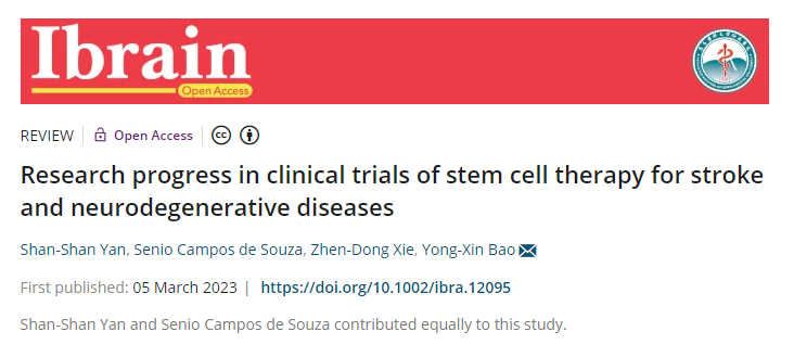 干细胞治疗脑卒中的临床试验研究进展