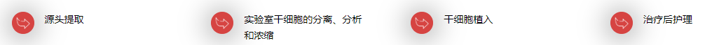 干细胞移植整个医疗程序包括4个步骤：