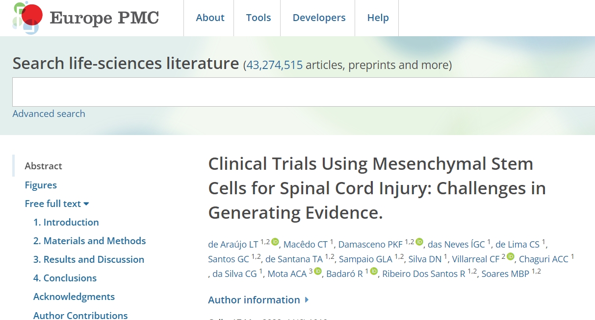 间充质干细胞治疗脊髓损伤的临床试验