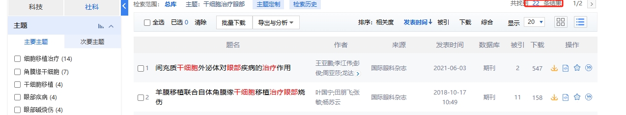 干细胞治疗眼部疾病的临床研究进展 干细胞治疗眼部疾病的临床研究进展