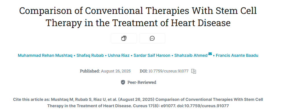 心脏病人新希望？干细胞治疗如何让心脏“重获活力”，远超传统治疗