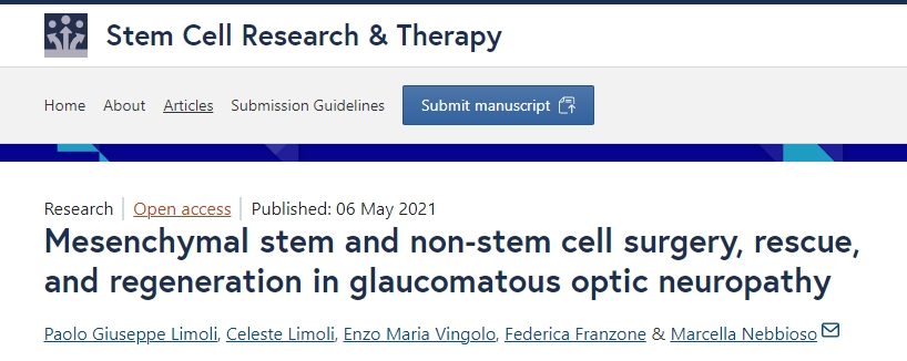 干细胞治疗青光眼