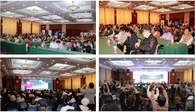 中国首例帕金森病患者接受GCP级自体干细胞移植治疗的帕金森病患者现身上海瑞金医院科普活动现场