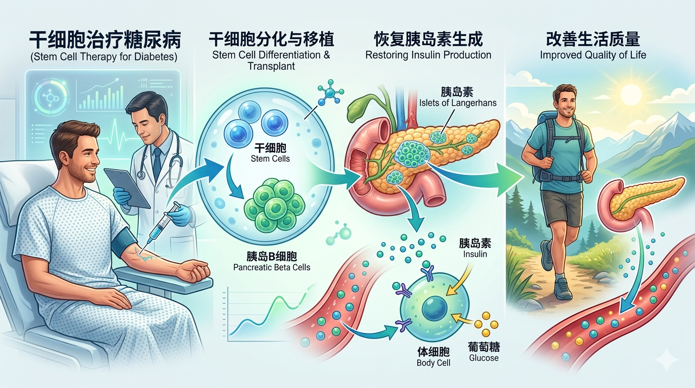 干细胞治疗糖尿病的现状如何?2026年关于1型/2型临床研究的综述 干细胞治疗糖尿病的现状如何?2026年关于1型/2型临床研究的综述