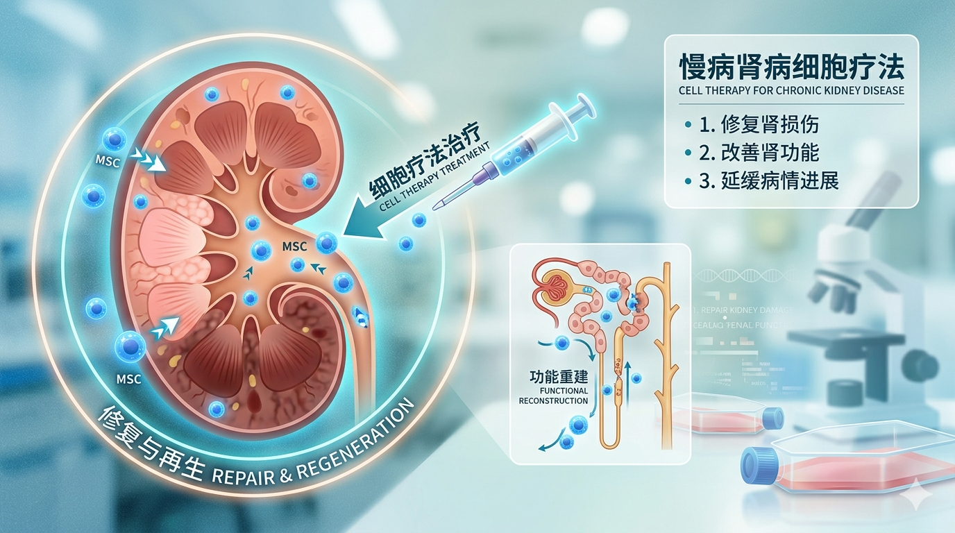 自体细胞疗法如何成为慢性肾病的再生医学第五大支柱——2026年综述 自体细胞疗法如何成为慢性肾病的再生医学第五大支柱——2026年综述