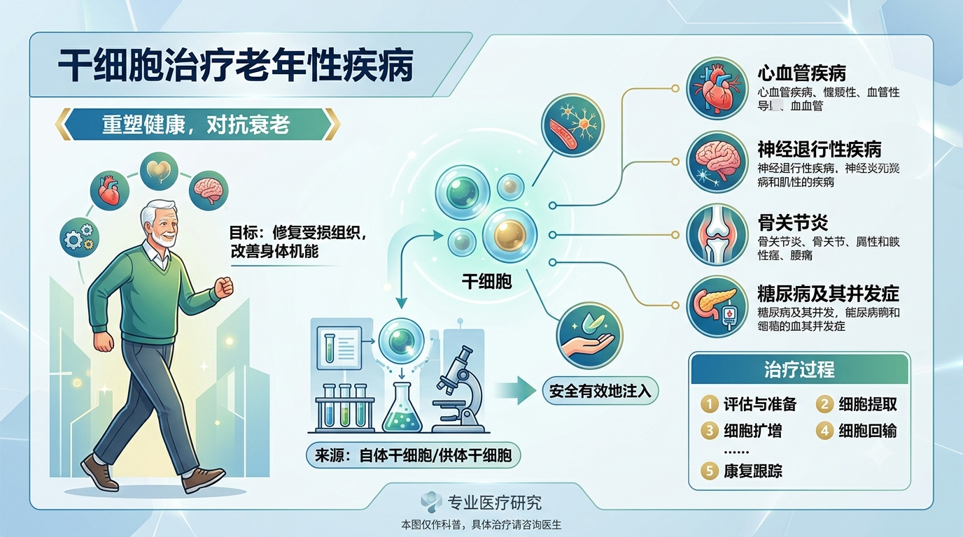 2023-2025年干细胞治疗老年疾病临床试验进展：34项研究系统分析