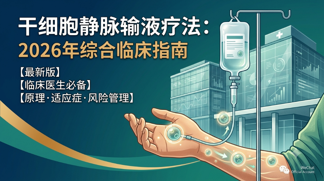 干细胞静脉输液疗法:2026年综合临床指南 干细胞静脉输液疗法:2026年综合临床指南