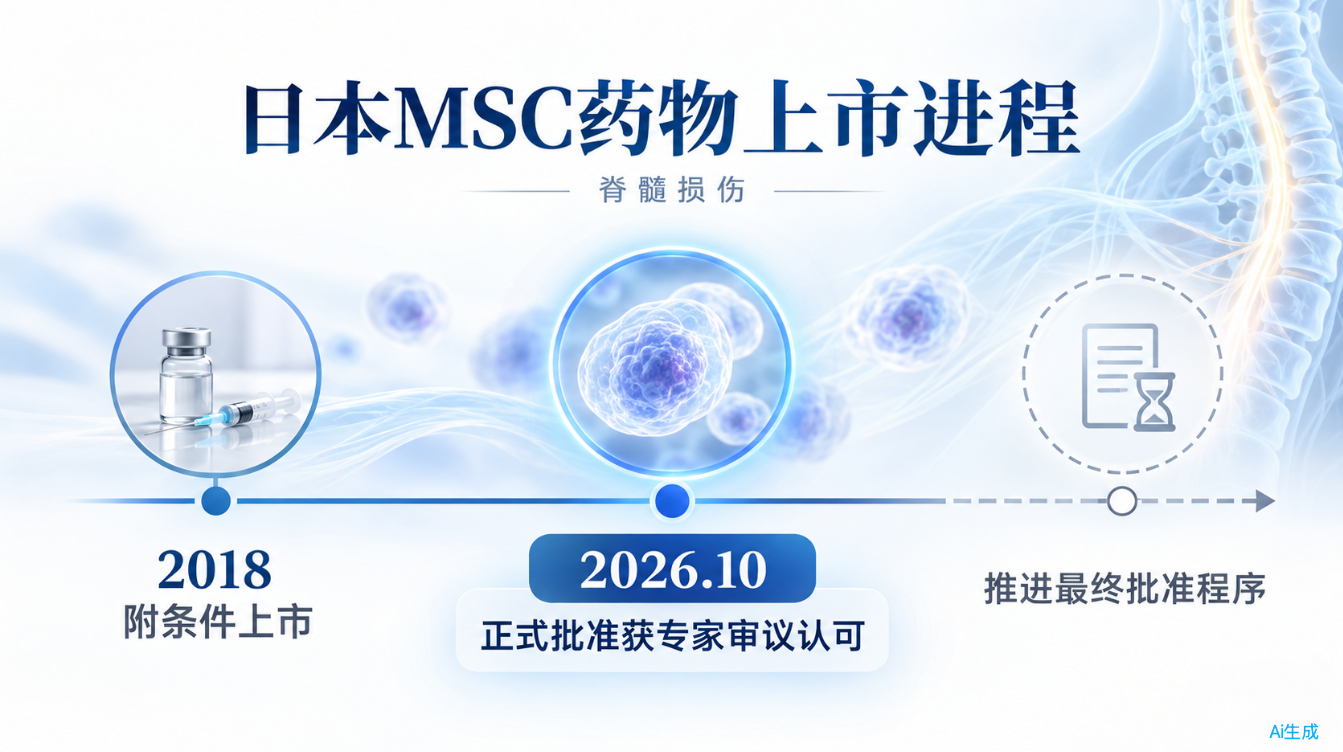 日本MSC药物上市进程 日本MSC药物上市进程
